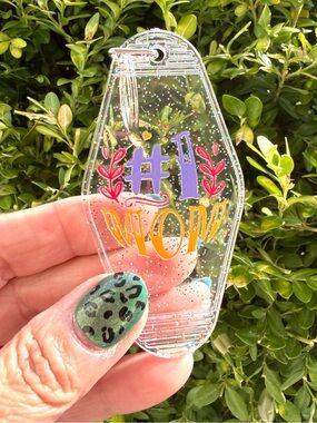 Vintage style motel key 3.5” keychain best mom mother mama gift idea